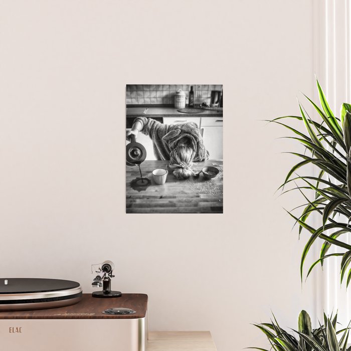 First I Drink the Coffee, Then I do the Stuff - hangover black and white photograph / photography Poster Gallery Image 2