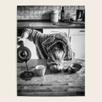 First I Drink the Coffee, Then I do the Stuff - hangover black and white photograph / photography Poster Gallery Image 4