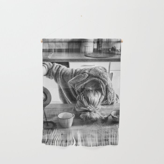 First I Drink the Coffee, Then I do the Stuff - hangover black and white photograph / photography Wall Hanging Gallery Image 1