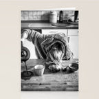 First I Drink the Coffee, Then I do the Stuff - hangover black and white photograph / photography Stationery Card Gallery Image 2