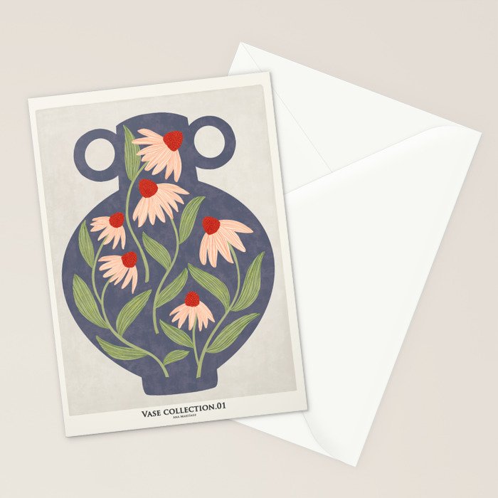 Vase of daisies Collection Stationery Card Gallery Image 2