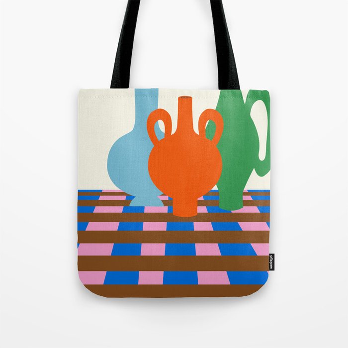 Colorful vases Tote Bag Gallery Image 1
