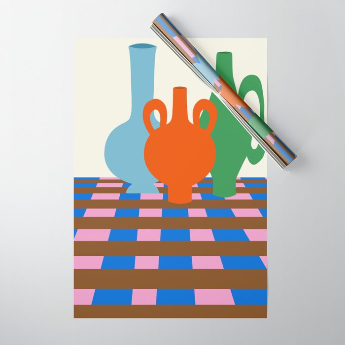 Colorful vases Wrapping Paper Gallery Image 1
