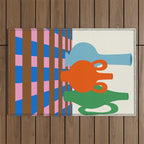 Colorful vases Outdoor Rug Gallery Image 1