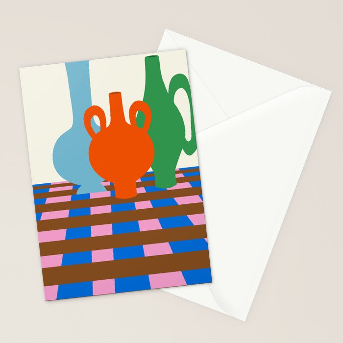 Colorful vases Stationery Card Gallery Image 2