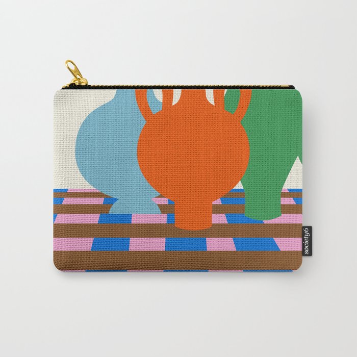 Colorful vases Carry All Pouch Gallery Image 1