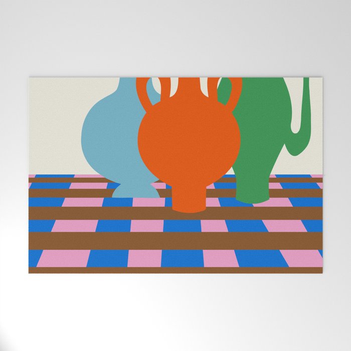 Colorful vases Welcome Mat Gallery Image 1