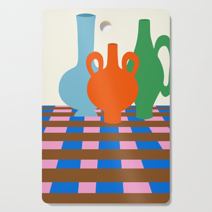 Colorful vases Cutting Board Gallery Image 1