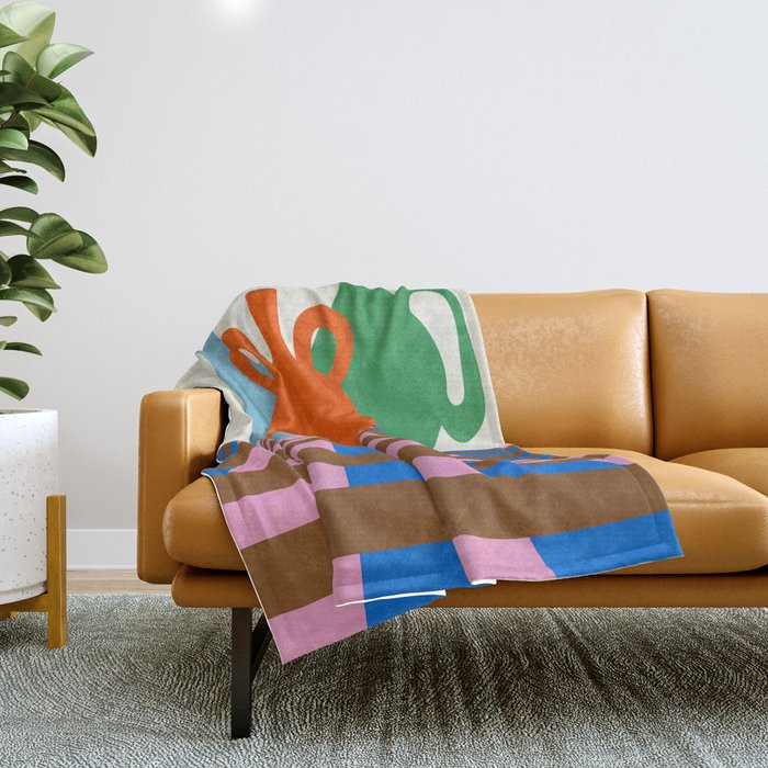 Colorful vases Throw Blanket Gallery Image 1