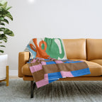 Colorful vases Throw Blanket Gallery Image 1