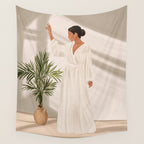 Opened Window Wall Tapestry Gallery Image 4
