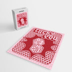 Lucky You Dice in Pink and Red Jigsaw Puzzle Gallery Image 2