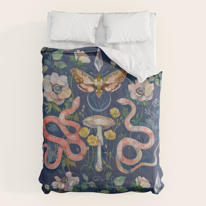 Snake Moth Mushroom  Comforter Gallery Image 6