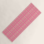 Rustic Pink Tartan Plaid Yoga Mat Gallery Image 1