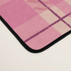 Rustic Pink Tartan Plaid Desk Mat Gallery Image 4