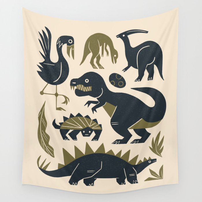 Jurassic Friends Wall Tapestry Gallery Image 1