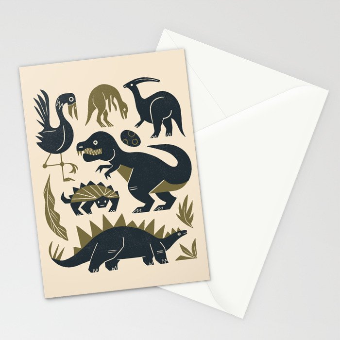 Jurassic Friends Stationery Card Gallery Image 2