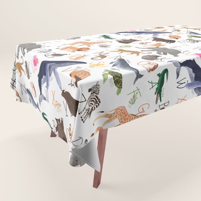 Animal Alphabet Tablecloth Gallery Image 1