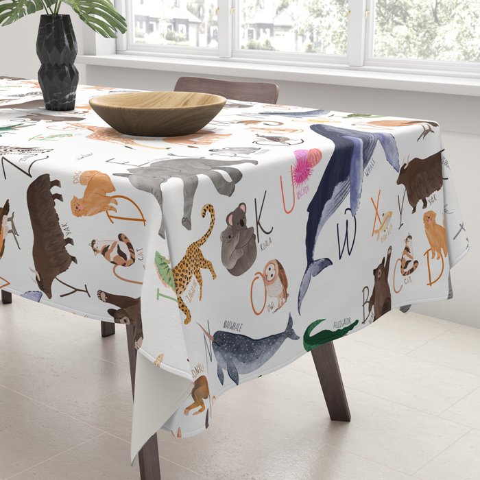 Animal Alphabet Tablecloth Gallery Image 3