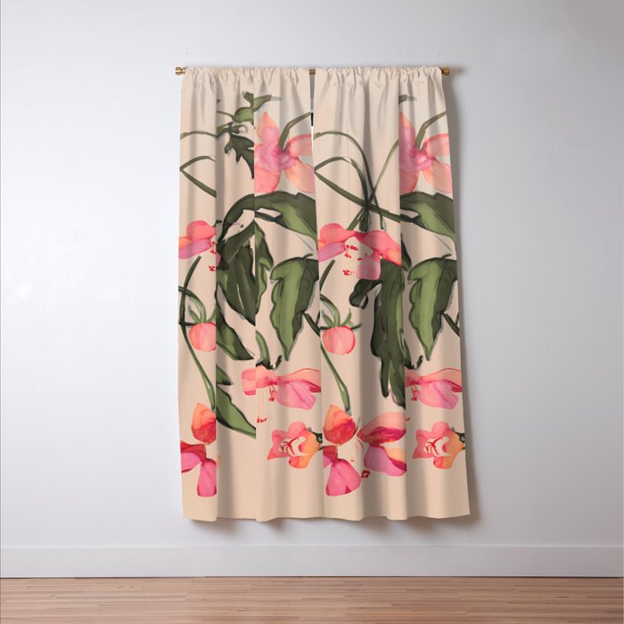 Garden Flowers 2 Window Curtain Gallery Image 3