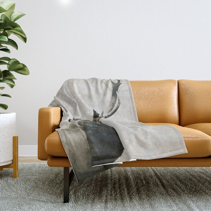 DEER Throw Blanket Gallery Image 1