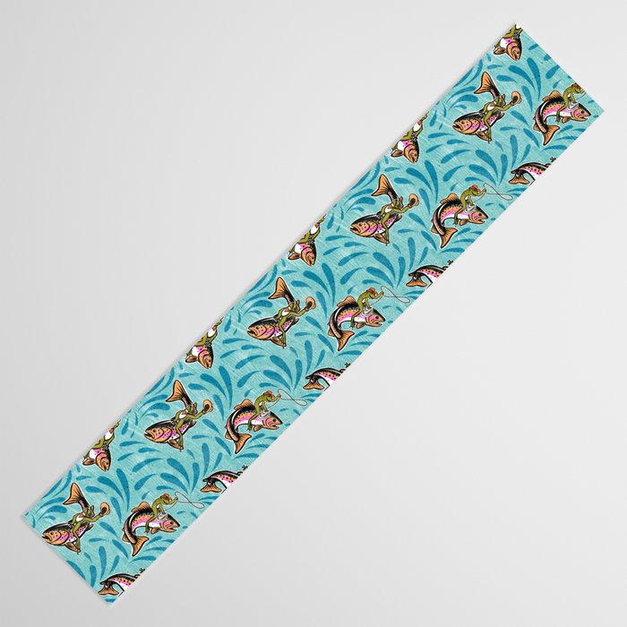 Rodeo Frogs - Aqua Table Runner Gallery Image 3