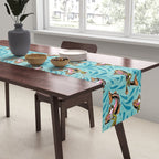 Rodeo Frogs - Aqua Table Runner Gallery Image 2