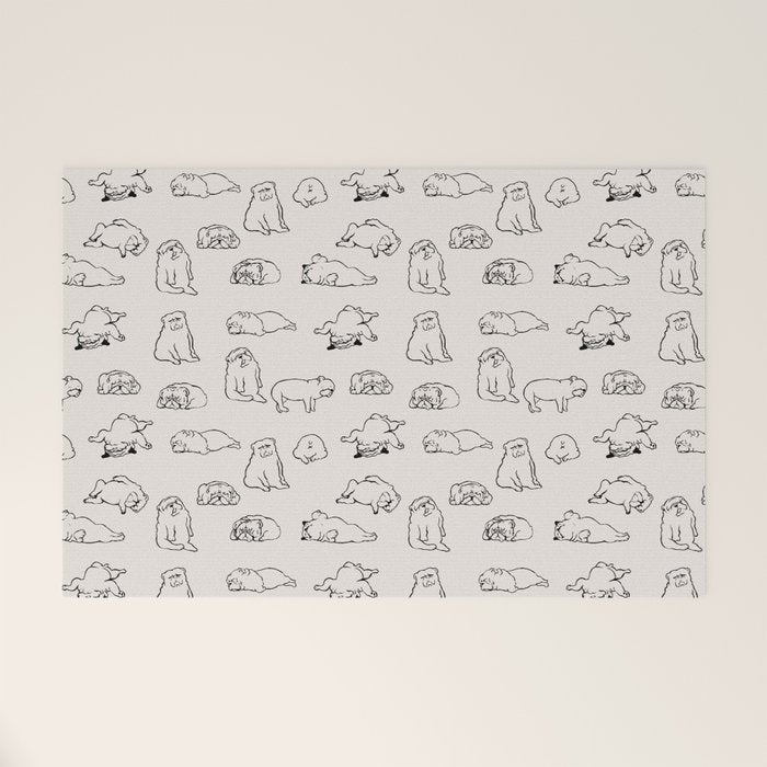 More Sleep English Bulldog Welcome Mat Gallery Image 1