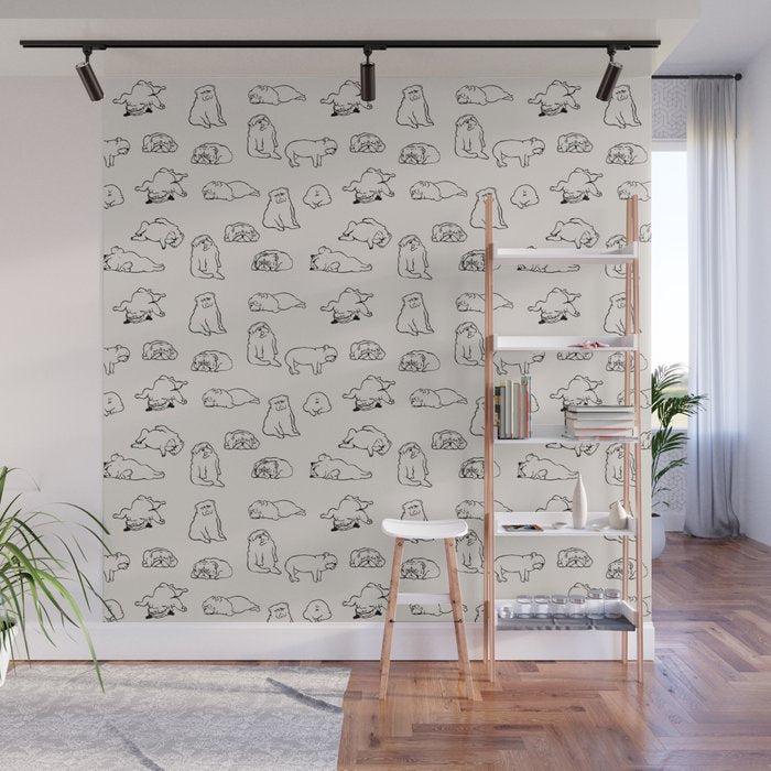 More Sleep English Bulldog Wall Mural Gallery Image 1