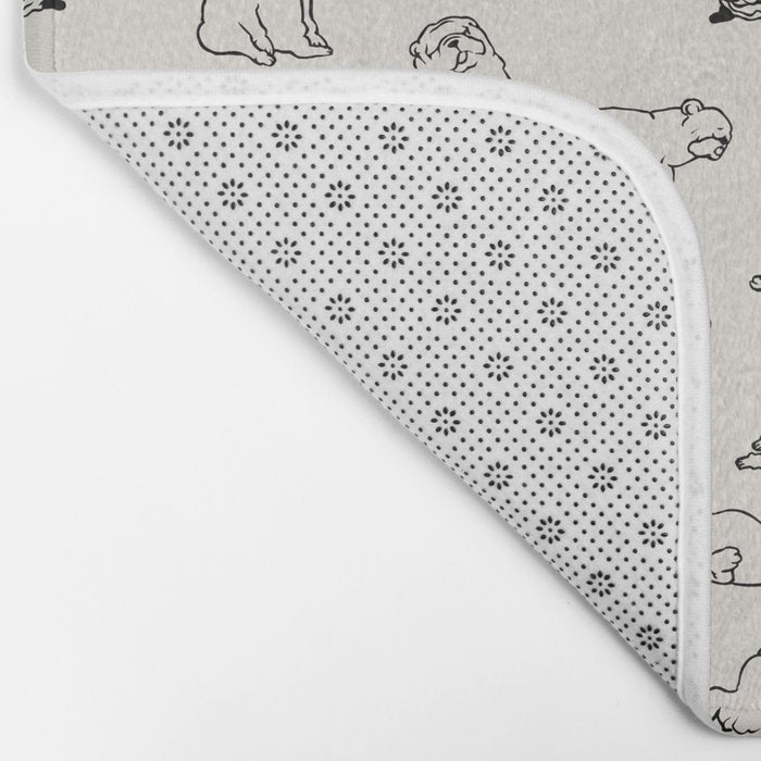 More Sleep English Bulldog Bath Mat Gallery Image 2