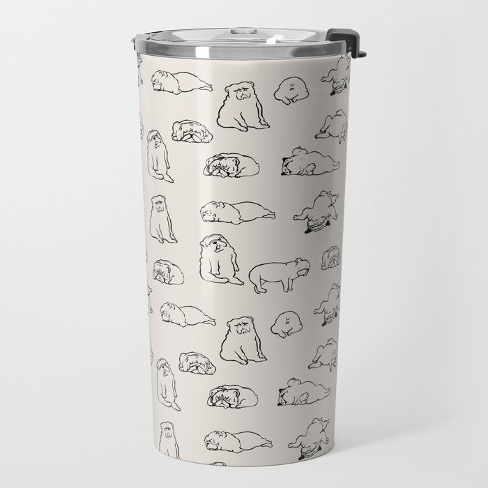 More Sleep English Bulldog Travel Mug Gallery Image 2