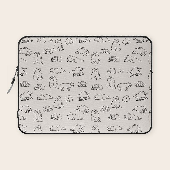 More Sleep English Bulldog Laptop Sleeve Gallery Image 1