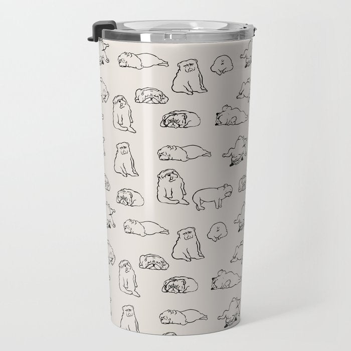 More Sleep English Bulldog Travel Mug Gallery Image 3