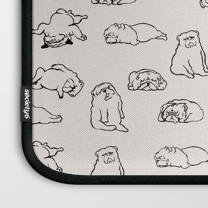 More Sleep English Bulldog Laptop Sleeve Gallery Image 3