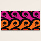 Surf's Up Waves Colorful Pattern  Desk Mat Gallery Image 3