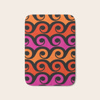 Surf's Up Waves Colorful Pattern  Bath Mat Gallery Image 1