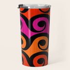 Surf's Up Waves Colorful Pattern  Travel Mug Gallery Image 3