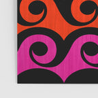 Surf's Up Waves Colorful Pattern  Poster Gallery Image 3