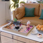 Surf's Up Waves Colorful Pattern  Serving Tray Gallery Image 2