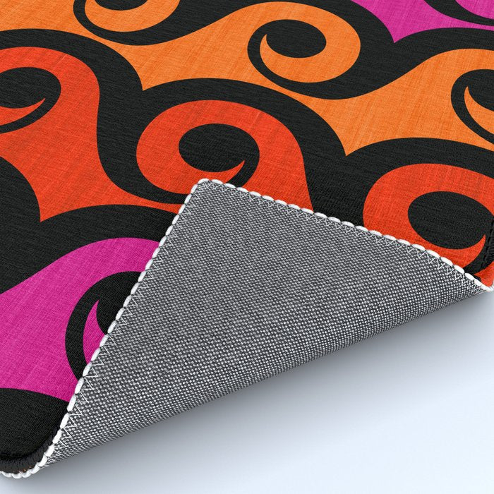 Surf's Up Waves Colorful Pattern  Rug Gallery Image 4