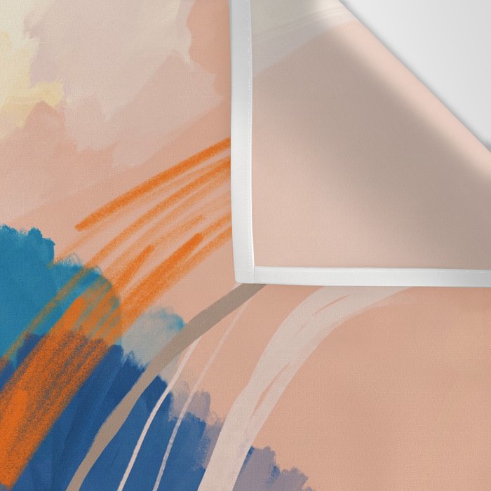 Find Joy. The Abstract Colorful Florals Wall Tapestry Gallery Image 3