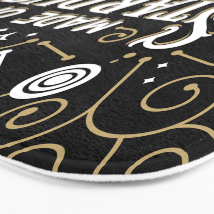 Made of Stardust - Black & Gold Palette Bath Mat Gallery Image 3