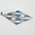 Semicircle Stripes - Blue Yoga Mat Gallery Image 2