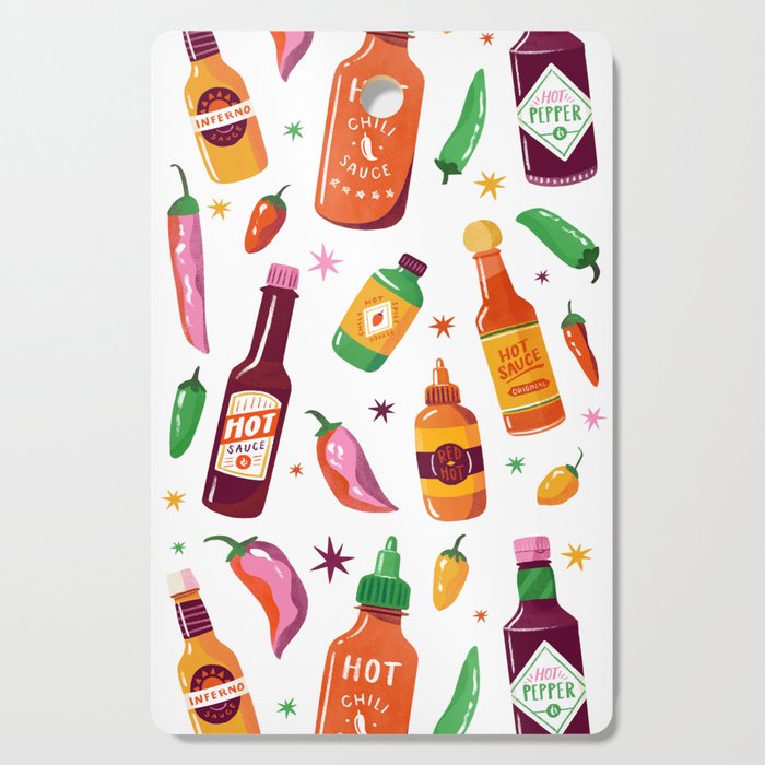 Hot Sauce Lover Cutting Board Gallery Image 1