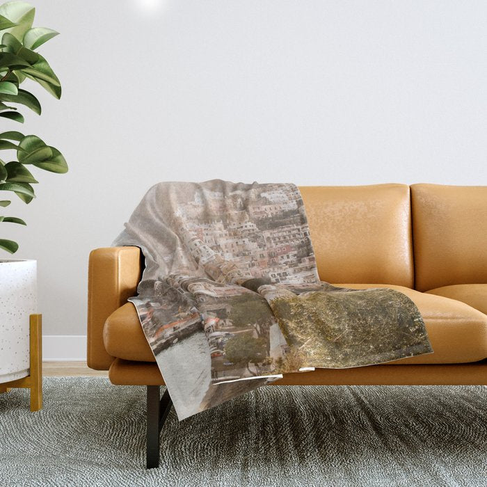 Bella Positano #9 #travel #wall #art #society6 Throw Blanket Gallery Image 1