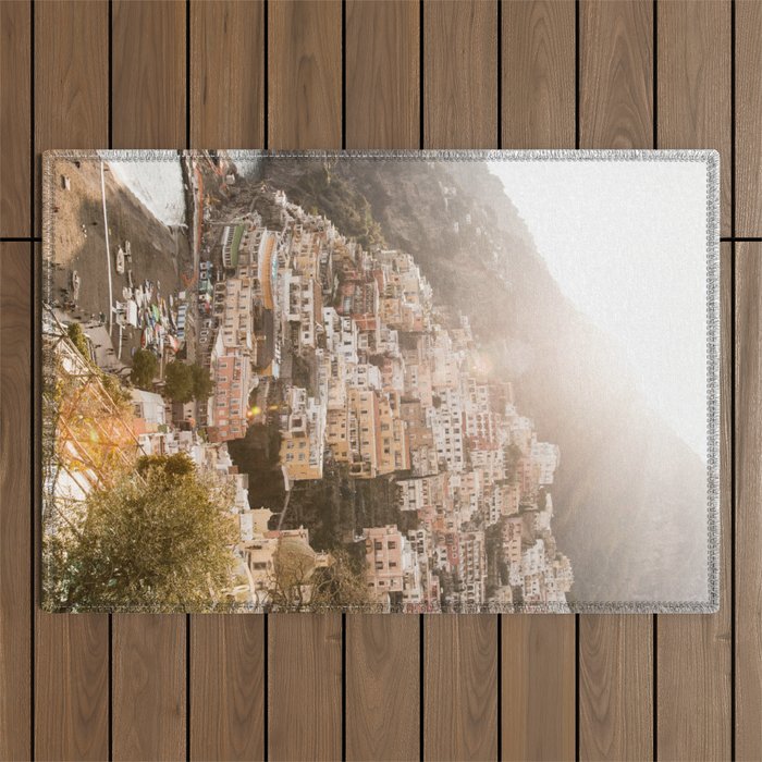 Bella Positano #9 #travel #wall #art #society6 Outdoor Rug Gallery Image 1