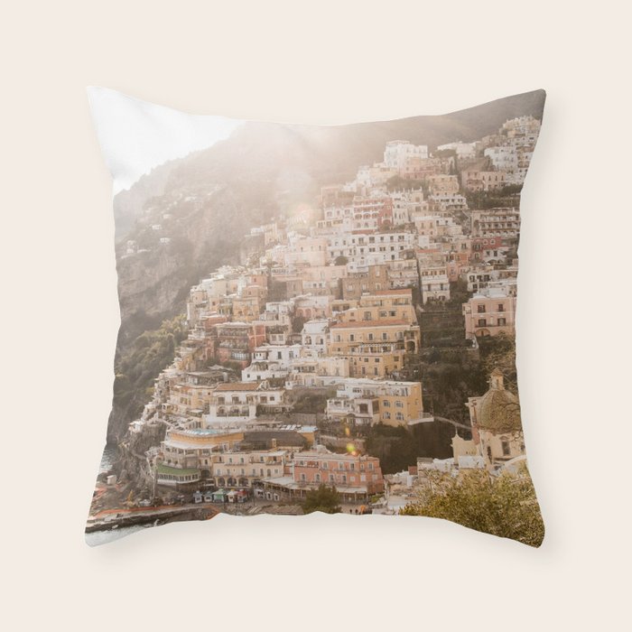 Bella Positano #9 #travel #wall #art #society6 Throw Pillow Gallery Image 6