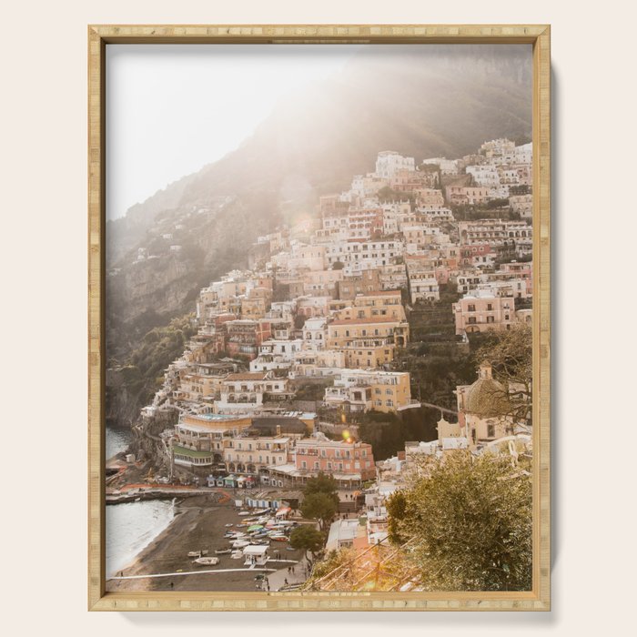 Bella Positano #9 #travel #wall #art #society6 Serving Tray Gallery Image 1