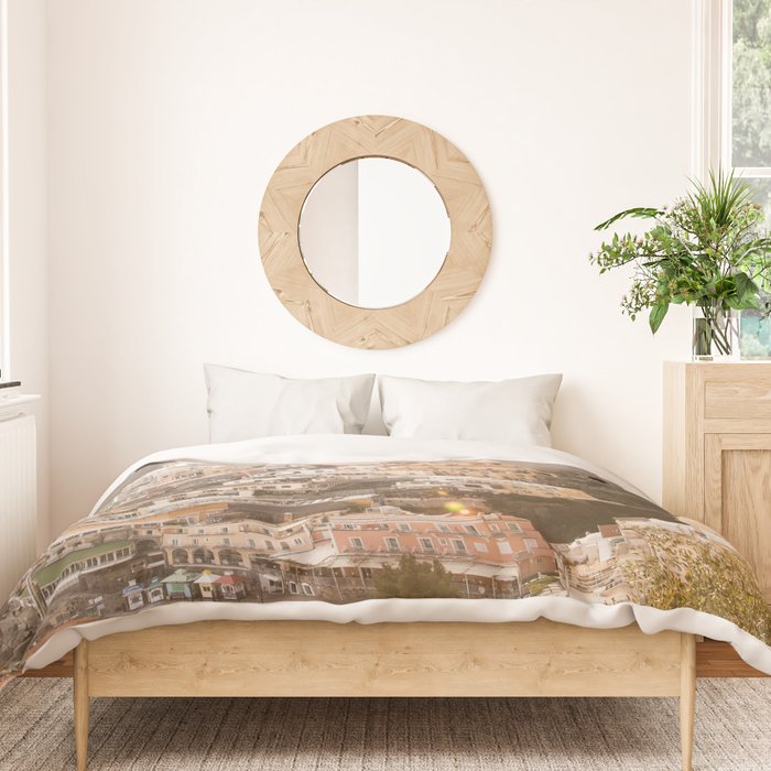 Bella Positano #9 #travel #wall #art #society6 Duvet Cover Gallery Image 3