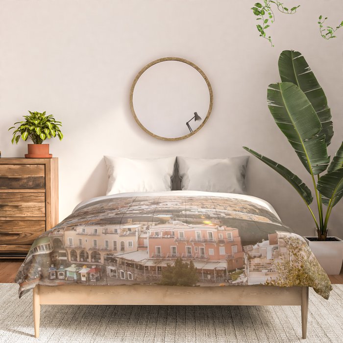 Bella Positano #9 #travel #wall #art #society6 Comforter Gallery Image 3